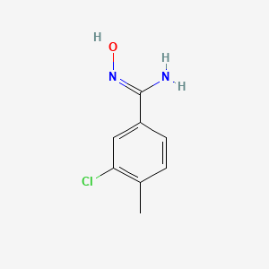 molecular formula C8H9ClN2O B1472766 3-Chloro-N-hydroxy-4-methylbenzimidamide CAS No. 500024-78-2