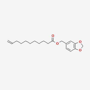 1,3-Benzodioxol-5-ylmethyl undec-10-enoate