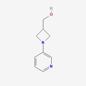 molecular formula C9H12N2O B1472776 (1-(Pyridin-3-yl)azetidin-3-yl)methanol CAS No. 1934559-47-3