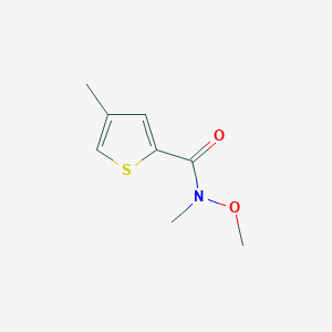 molecular formula C8H11NO2S B1472793 N-methoxy-N,4-dimethylthiophene-2-carboxamide CAS No. 1862972-98-2