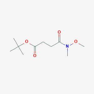 molecular formula C10H19NO4 B1472796 N-甲氧基-N-甲基琥珀酰胺叔丁酯 CAS No. 180858-08-6
