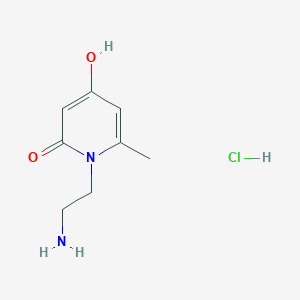 1-(2-aminoethyl)-4-hydroxy-6-methylpyridin-2(1H)-one hydrochloride