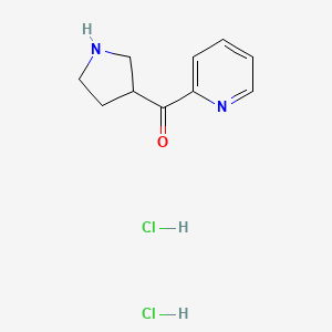 molecular formula C10H14Cl2N2O B1472803 Pyridin-2-yl(pyrrolidin-3-yl)methanone dihydrochloride CAS No. 2098048-49-6