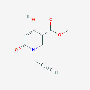 molecular formula C10H9NO4 B1472825 Methyl 4-hydroxy-6-oxo-1-(prop-2-yn-1-yl)-1,6-dihydropyridine-3-carboxylate CAS No. 2089944-22-7