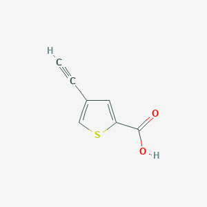 molecular formula C7H4O2S B1472826 4-Ethynylthiophene-2-carboxylic acid CAS No. 1935990-01-4
