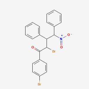 2-Bromo-1-(4-bromophenyl)-4-nitro-3,4-diphenylbutan-1-one