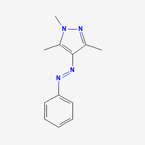 1H-Pyrazole, 1,3,5-trimethyl-4-(phenylazo)-