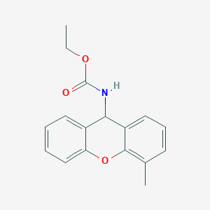 ethyl N-(4-methyl-9H-xanthen-9-yl)carbamate