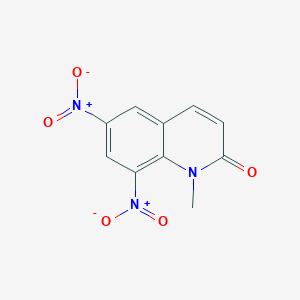 2(1H)-Quinolinone, 1-methyl-6,8-dinitro-