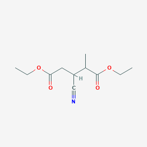 Diethyl 3-cyano-2-methylpentanedioate