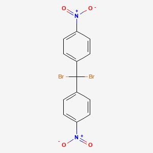 molecular formula C13H8Br2N2O4 B14728470 1,1'-(Dibromomethanediyl)bis(4-nitrobenzene) CAS No. 5397-81-9