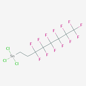 Trichloro(3,3,4,4,5,5,6,6,7,7,8,8,8-tridecafluorooctyl)stannane