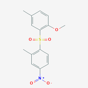 1-Methoxy-4-methyl-2-(2-methyl-4-nitrophenyl)sulfonylbenzene