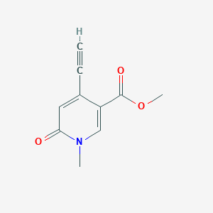 molecular formula C10H9NO3 B1472855 Methyl 4-ethynyl-1-methyl-6-oxo-1,6-dihydropyridine-3-carboxylate CAS No. 1936289-32-5