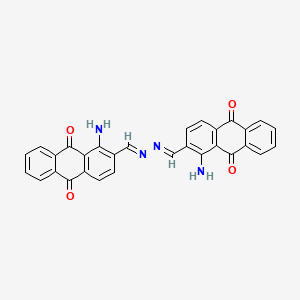 1-Amino-9,10-dihydro-9,10-dioxoanthracene-2-carbaldehyde 2-((1-amino-9,10-dihydro-9,10-dioxo-2-anthryl)methylene)hydrazone