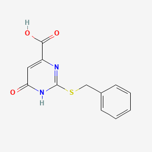 2-(Benzylthio)-6-hydroxy-4-pyrimidinecarboxylic acid