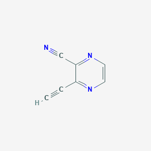 molecular formula C7H3N3 B1472864 3-Ethynylpyrazine-2-carbonitrile CAS No. 1934802-66-0
