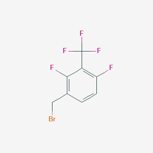 molecular formula C8H4BrF5 B1472872 2,4-Difluoro-3-(trifluoromethyl)benzyl bromide CAS No. 1445995-80-1