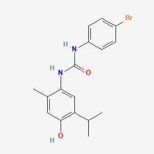 1-(4-Bromophenyl)-3-(4-hydroxy-2-methyl-5-propan-2-ylphenyl)urea