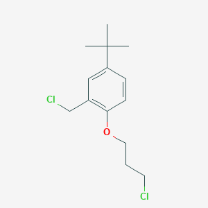 4-Tert-butyl-2-(chloromethyl)-1-(3-chloropropoxy)benzene