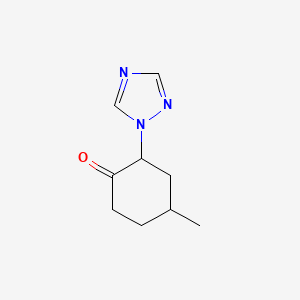 4-methyl-2-(1H-1,2,4-triazol-1-yl)cyclohexan-1-one