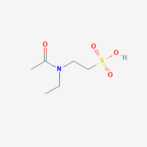 molecular formula C6H13NO4S B1472884 2-(N-乙酰乙胺基)乙烷-1-磺酸 CAS No. 1803609-74-6