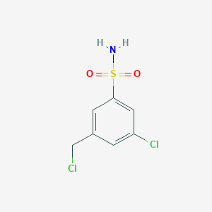 molecular formula C7H7Cl2NO2S B1472886 3-Chloro-5-(chloromethyl)benzenesulfonamide CAS No. 1379297-81-0