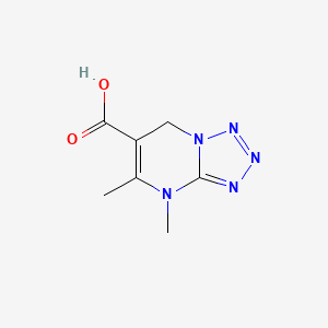 B1472889 4,5-dimethyl-4H,7H-[1,2,3,4]tetrazolo[1,5-a]pyrimidine-6-carboxylic acid CAS No. 1803590-28-4