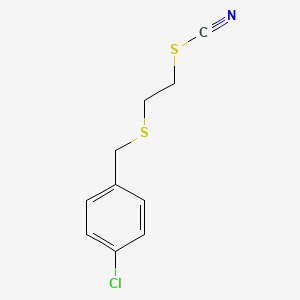 2-[(4-Chlorobenzyl)sulfanyl]ethyl thiocyanate