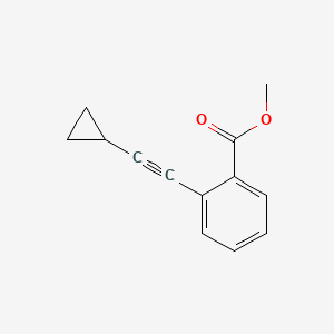 molecular formula C13H12O2 B1472914 2-(环丙基乙炔基)苯甲酸甲酯 CAS No. 1357469-11-4