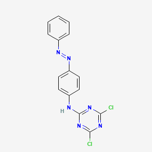 4,6-Dichloro-N-{4-[(E)-phenyldiazenyl]phenyl}-1,3,5-triazin-2-amine