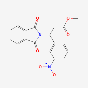 Methyl 3-(1,3-dioxoisoindol-2-yl)-3-(3-nitrophenyl)propanoate