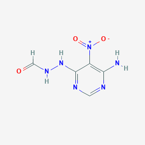 molecular formula C5H6N6O3 B14729269 N'-(6-Amino-5-nitropyrimidin-4-yl)formohydrazide CAS No. 6274-43-7