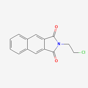 molecular formula C14H10ClNO2 B14729334 2-(2-Chloroethyl)benzo[f]isoindole-1,3-dione CAS No. 6305-65-3