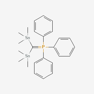 [Bis(trimethylstannyl)methylidene](triphenyl)-lambda~5~-phosphane