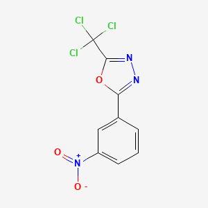 2-(3-Nitrophenyl)-5-(trichloromethyl)-1,3,4-oxadiazole