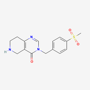 3-[(4-methanesulfonylphenyl)methyl]-3H,4H,5H,6H,7H,8H-pyrido[4,3-d]pyrimidin-4-one