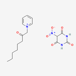 5-Nitrohexahydropyrimidine-2,4,6-trione; 1-pyridin-1-ium-1-yloctan-2-one