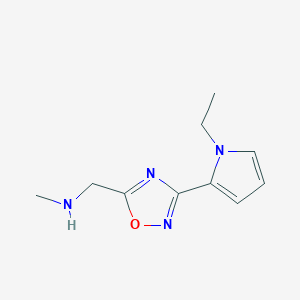 1-(3-(1-ethyl-1H-pyrrol-2-yl)-1,2,4-oxadiazol-5-yl)-N-methylmethanamine