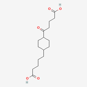 5-[4-(4-Carboxybutyl)cyclohexyl]-5-oxopentanoic acid