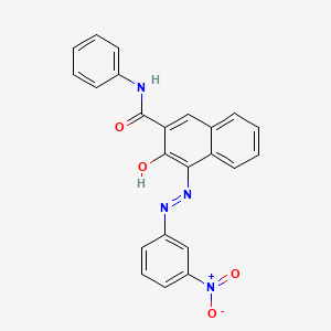 3-hydroxy-4-[(3-nitrophenyl)diazenyl]-N-phenylnaphthalene-2-carboxamide