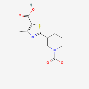 2-(1-(Tert-butoxycarbonyl)piperidin-3-yl)-4-methylthiazole-5-carboxylic acid