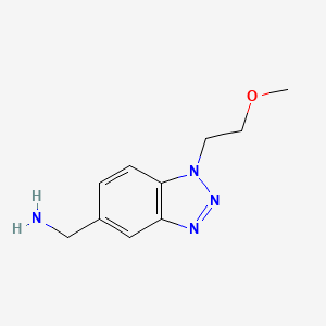 (1-(2-methoxyethyl)-1H-benzo[d][1,2,3]triazol-5-yl)methanamine