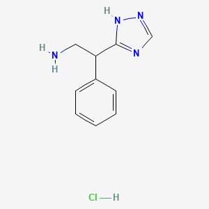 2-phenyl-2-(4H-1,2,4-triazol-3-yl)ethan-1-amine hydrochloride