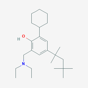 2-Cyclohexyl-6-[(diethylamino)methyl]-4-(2,4,4-trimethylpentan-2-yl)phenol