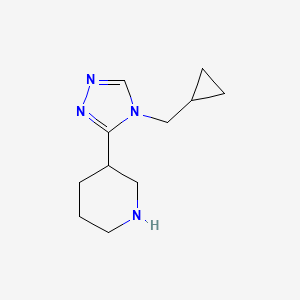 3-(4-(cyclopropylmethyl)-4H-1,2,4-triazol-3-yl)piperidine