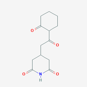 4-[2-Oxo-2-(2-oxocyclohexyl)ethyl]piperidine-2,6-dione