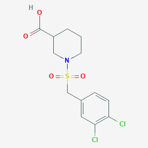 1-[(3,4-Dichlorobenzyl)sulfonyl]piperidine-3-carboxylic acid