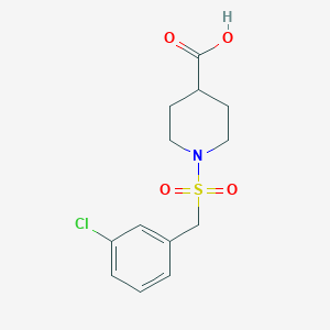 1-[(3-Chlorobenzyl)sulfonyl]piperidine-4-carboxylic acid