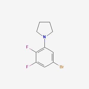 molecular formula C10H10BrF2N B1472965 1-(5-Bromo-2,3-difluorophenyl)pyrrolidine CAS No. 1704067-47-9